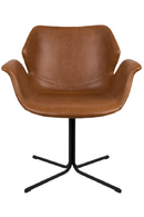 Brown Leather Butterfly Dining Chairs (2) | Zuiver Nikki All | Dutchfurniture.com
