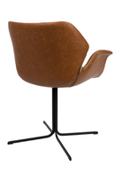 Brown Leather Butterfly Dining Chairs (2) | Zuiver Nikki All | Dutchfurniture.com