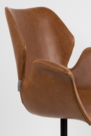 Brown Leather Butterfly Dining Chairs (2) | Zuiver Nikki All | Dutchfurniture.com