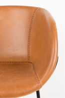 Brown Leather Barrel Armchairs (2) | Zuiver Feston | DutchFurniture.com