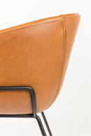 Brown Leather Barrel Armchairs (2) | Zuiver Feston | DutchFurniture.com