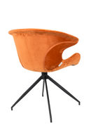 Orange Velvet Dining Armchairs (2) | Zuiver Mia | OROA TRADE