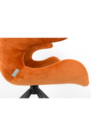 Orange Velvet Dining Armchairs (2) | Zuiver Mia | OROA TRADE