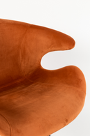 Orange Velvet Dining Armchairs (2) | Zuiver Mia | OROA TRADE