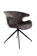 Gray Velvet Dining Armchairs (2) | Zuiver Mia | Dutchfurniture.com