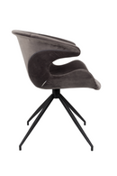 Gray Velvet Dining Armchairs (2) | Zuiver Mia | Dutchfurniture.com