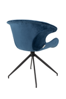 Blue Velvet Dining Armchairs (2) | Zuiver Mia | DutchFurniture.com