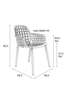 White Molded Outdoor Armchairs (2) | Zuiver Albert Kuip | DutchFurniture.com