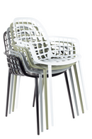 Black Molded Outdoor Armchairs (2) | Zuiver Albert Kuip | DutchFurniture.com