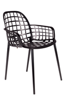 Black Molded Outdoor Armchairs (2) | Zuiver Albert Kuip | DutchFurniture.com