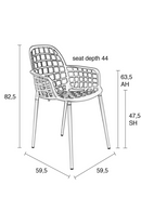 Black Molded Outdoor Armchairs (2) | Zuiver Albert Kuip | DutchFurniture.com