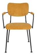 Yellow Upholstered Dining Armchairs (2) | Zuiver Benson | DutchFurniture.com