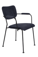 Dark Blue Upholstered Dining Chairs (2) | Zuiver Benson | DutchFurniture.com