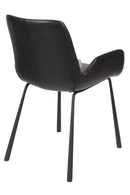 Black Leather Dining Armchairs (2) | Zuiver Brit LL | DutchFurniture.com
