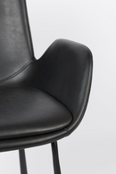 Black Leather Dining Armchairs (2) | Zuiver Brit LL | DutchFurniture.com