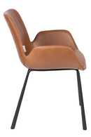 Brown Leather Dining Armchairs (2) | Zuiver Brit LL | Dutchfurniture.com