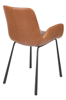 Brown Leather Dining Armchairs (2) | Zuiver Brit LL | Dutchfurniture.com