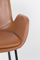 Brown Leather Dining Armchairs (2) | Zuiver Brit LL | Dutchfurniture.com