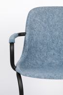 Blue Molded Dining Armchairs (2) | Zuiver Thirsty | DutchFurniture.com