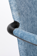 Blue Molded Dining Armchairs (2) | Zuiver Thirsty | DutchFurniture.com