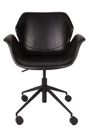 Black Leather Office Chair | Zuiver Nikki | Dutchfurniture.com
