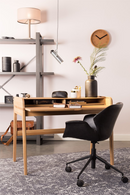 Black Leather Office Chair | Zuiver Nikki | Dutchfurniture.com