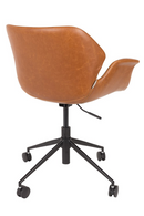 Brown Leather Butterfly Office Chair | Zuiver Nikki | DutchFurniture.com