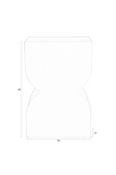Hourglass Modern Stool | Zuiver Cones | Dutchfurniture.com