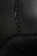 Black Leather Barrel Counter Stools (2) | Zuiver Feston | Dutchfurniture.com