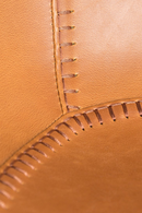 Brown Leather Barrel Counter Stools (2) | Zuiver Feston | Dutchfurniture.com