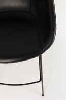 Black Leather Barrel Barstools (2) | Zuiver Feston | Dutchfurniture.com