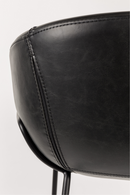 Black Leather Barrel Barstools (2) | Zuiver Feston | Dutchfurniture.com