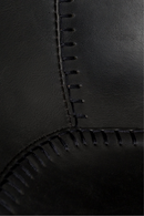 Black Leather Barrel Barstools (2) | Zuiver Feston | Dutchfurniture.com
