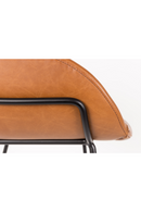 Brown Leather Barrel Barstools (2) | Zuiver Feston | Dutchfurniture.com