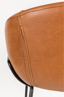 Brown Leather Barrel Barstools (2) | Zuiver Feston | Dutchfurniture.com