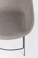 Gray Upholstered Barrel Barstools (2) | Zuiver Feston | DutchFurniture.com