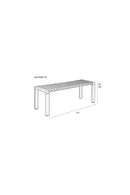 Aluminum Slatted Garden Bench | Zuiver Vondel | Dutchfurniture.com