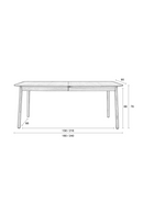 Extendable Natural Wood Dining Table (L) | Zuiver Glimps | DutchFurniture.com