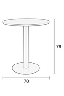 Black Pedestal Outdoor Table | Zuiver Metsu | DutchFurniture.com
