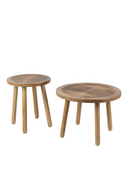 Carved Wooden Top End Table (S) | Zuiver Dendron | Dutchfurniture.com