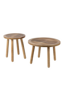 Carved Wooden Top End Table (L) | Zuiver Dendron | OROA TRADE