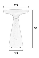 Black Pillar End Table | Zuiver Floss | OROA TRADE