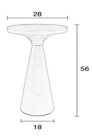 White Pillar Side Table | Zuiver Floss | OROA TRADE