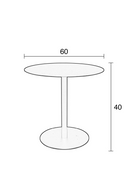 Round Black End Table (M) | Zuiver Snow | DutchFurniture.com