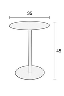 Round Black End Table (S) | Zuiver Snow | DutchFurniture.com