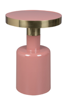 Pink Enamel Sculptural Side Table | Zuiver Glam | OROA TRADE