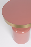 Pink Enamel Sculptural Side Table | Zuiver Glam | OROA TRADE