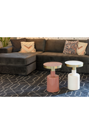 Pink Enamel Sculptural Side Table | Zuiver Glam | OROA TRADE