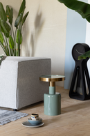Green Enamel Sculptural Side Table | Zuiver Glam | DutchFurniture.com