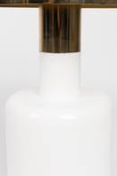 White Enamel Sculptural Side Table | Zuiver Glam | DutchFurniture.com